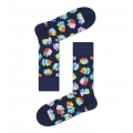 Happy Socks Tagessocke Crew Happy Birthday Gift (Geschenk) dunkelblau - 1 Paar