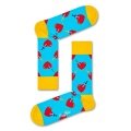 Happy Socks Tagessocke Crew Broken Heart hellblau - 1 Paar