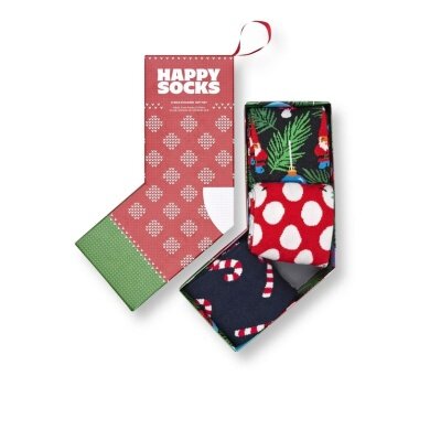 Happy Socks Tagessocke Crew X-Mas Stocking Socks Gift Set bunt <b>Geschenkbox </b> - 3 Paar