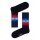 Happy Socks Tagessocke Crew Faded Diamond schwarz/blau/rot - 1 Paar