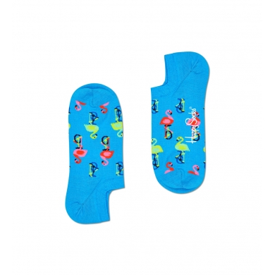 Happy Socks Tagessocke No Show Sneaker Flamingo blau - 1 Paar