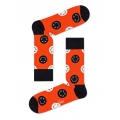 Happy Socks Tagessocke Crew Halloween Smiley orange 1er