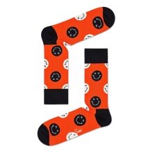 Happy Socks Tagessocke Crew Halloween Smiley orange 1er