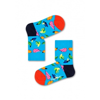 Happy Socks Tagessocke Kids Banana (Banane) hellblau Kinder - 1 Paar