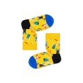 Happy Socks Tagessocke Crew Kids Easter Bunny (Osterhase) gelb Kinder - 1 Paar