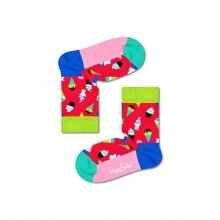 Happy Socks Tagessocke Crew Kids Ice Cream (Eiscreme) magentarot Kinder - 1 Paar