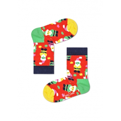 Happy Socks Tagessocke Kids Santa (Weihnachtsmann) rot 1er Boys/Girls