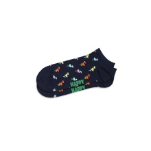 Happy Socks Tagessocke Sneaker Low (Eis/Flamingo) navyblau - 3 Paar