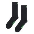 Happy Socks Tagessocke Crew Solid schwarz - 1 Paar