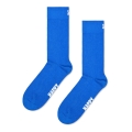 Happy Socks Tagessocke Crew Solid blau - 1 Paar