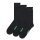 Happy Socks Tagessocke Crew Solid schwarz - 3 Paar