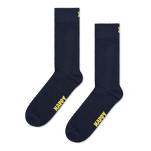 Happy Socks Tagessocke Crew Solid navyblau - 1 Paar