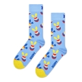 Happy Socks Tagessocke Crew Egg (Osterei) hellblau - 1 Paar