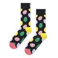 Happy Socks Tagessocke Crew Egg (Osterei) schwarz - 1 Paar