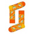 Happy Socks Tagessocke Crew Rolling Stones Beast of Burden gelb/orange 1er