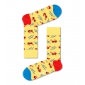 Happy Socks Tagessocke Crew Sunny Days (Sonnenbrille) gelb - 1 Paar