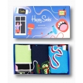 Happy Socks Tagessocke Crew Home Edition Gift Set blau <b>Geschenkbox </b> - 3 Paar