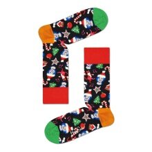 Happy Socks Tagessocke Crew Santa - Cats&Hats bunt 1er