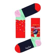 Happy Socks Tagessocke Crew World´s Strongest Mom rot/pink - 1 Paar