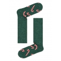 Happy Socks Wollsocke Crew Candy Cane (Zuckerstange) Cosy grün 1er