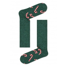 Happy Socks Wollsocke Crew Candy Cane (Zuckerstange) Cosy grün 1er