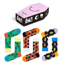 Happy Socks Tagessocke Crew Halloween Gift Geschenkbox - 3 Paar