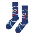 Happy Socks Tagessocke Crew Rope (Seil) navyblau - 1 Paar