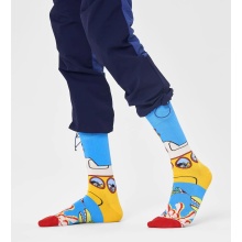 Happy Socks Tagessocke Crew Beatles Yellow Submarine blau/gelb - 1 Paar