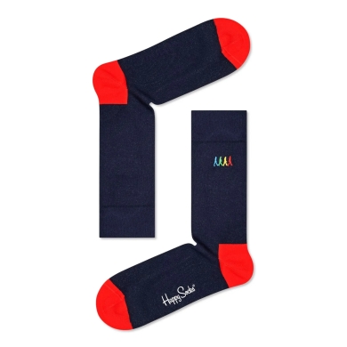 Happy Socks Tagessocke Crew Beatles Crosswalk blau - 1 Paar