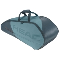 Head Tennis-Racketbag Tour Racquet Bag M (Schlägertasche, 2 Hauptfächer) 2023 cyanblau 6er