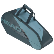 Head Tennis-Racketbag Tour Racquet Bag M (Schlägertasche, 2 Hauptfächer) 2023 cyanblau 6er