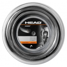 Head Tennissaite Hawk (Haltbarkeit+Power) schwarz 200m Rolle