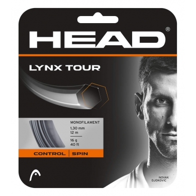 Head Tennissaite Lynx Tour (Kontrolle+Spin) grau 12m Set