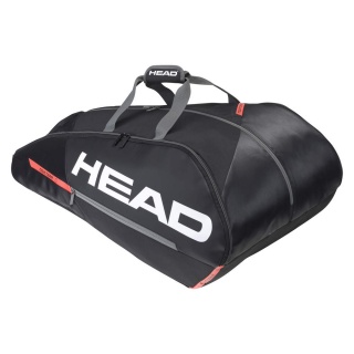 Head Tennis-Racketbag Tour Team (Schlägertasche, 3 Hauptfächer) schwarz/orange <b>12R</b>