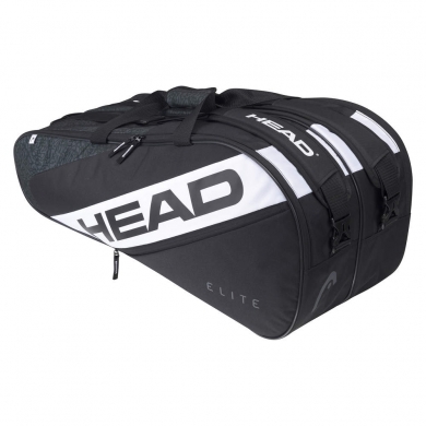 Head Tennis-Racketbag Elite #22 (Schlägertasche, 2 Hauptfächer) schwarz/weiss <b>9R</b>