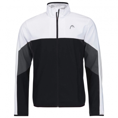 Head Trainingsjacke Tennis Club (modern, sportlich) schwarz/weiss Herren