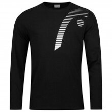 Head Tennis-Langarmshirt Club Cliff (Baumwollmix) schwarz Herren