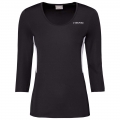 Head Tennis-3/4 Langarmshirt Club Tech schwarz Damen