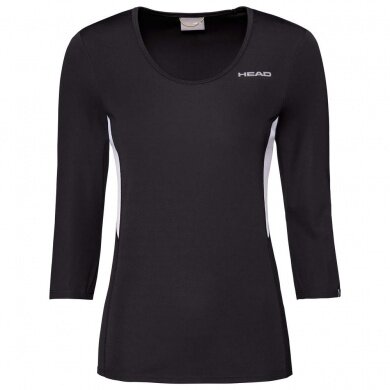 Head Tennis-3/4 Langarmshirt Club Tech schwarz Damen