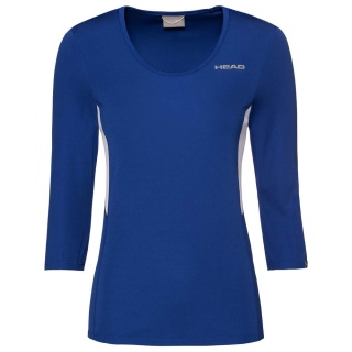 Head Tennis-3/4 Langarmshirt Club Tech royalblau Damen