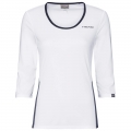 Head Tennis-3/4 Langarmshirt Club Tech weiss/dunkelblau Damen