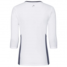 Head Tennis-3/4 Langarmshirt Club Tech weiss/dunkelblau Damen