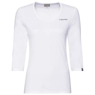 Head Tennis-3/4 Langarmshirt Club Tech weiss/weiss Damen