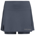 Head Tennisrock mit Innenhose Club Basic anthrazitgrau Damen