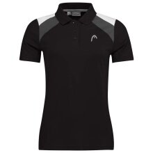 Head Tennis-Polo Club 22 Tech (Moisture Transfer Microfiber Technologie) schwarz Damen