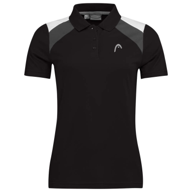 Head Tennis-Polo Club 22 Tech (Moisture Transfer Microfiber Technologie) schwarz Damen