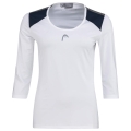 Head Tennis-Langarmshirt Club 22 Tech 3/4 Shirt weiss Damen