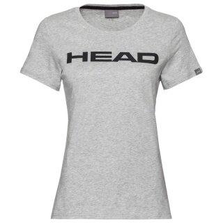 Head Tennis-Shirt Club Lucy (Mischgewebe) grau melange/schwarz Damen