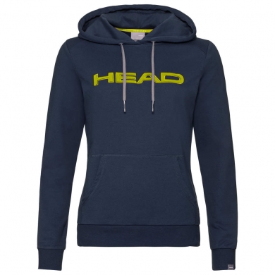 Head Kapuzenpullover Hoodie Club Rosie dunkelblau/gelb Damen