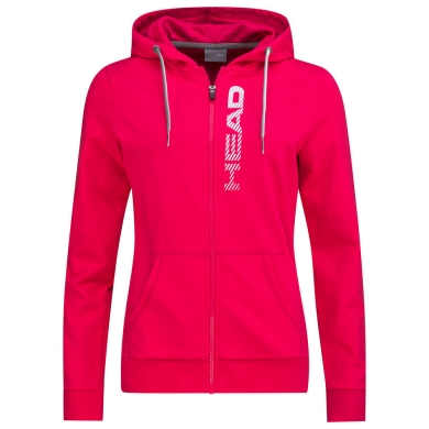 Head Kapuzenjacke (Hoodie) Club Greta (Baumwollmix) magenta Damen